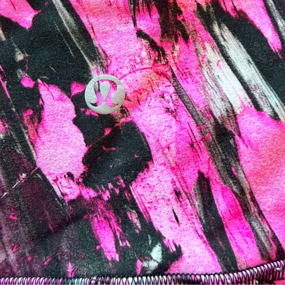 Lululemon Athletica Pink and Black Patterned Apparel